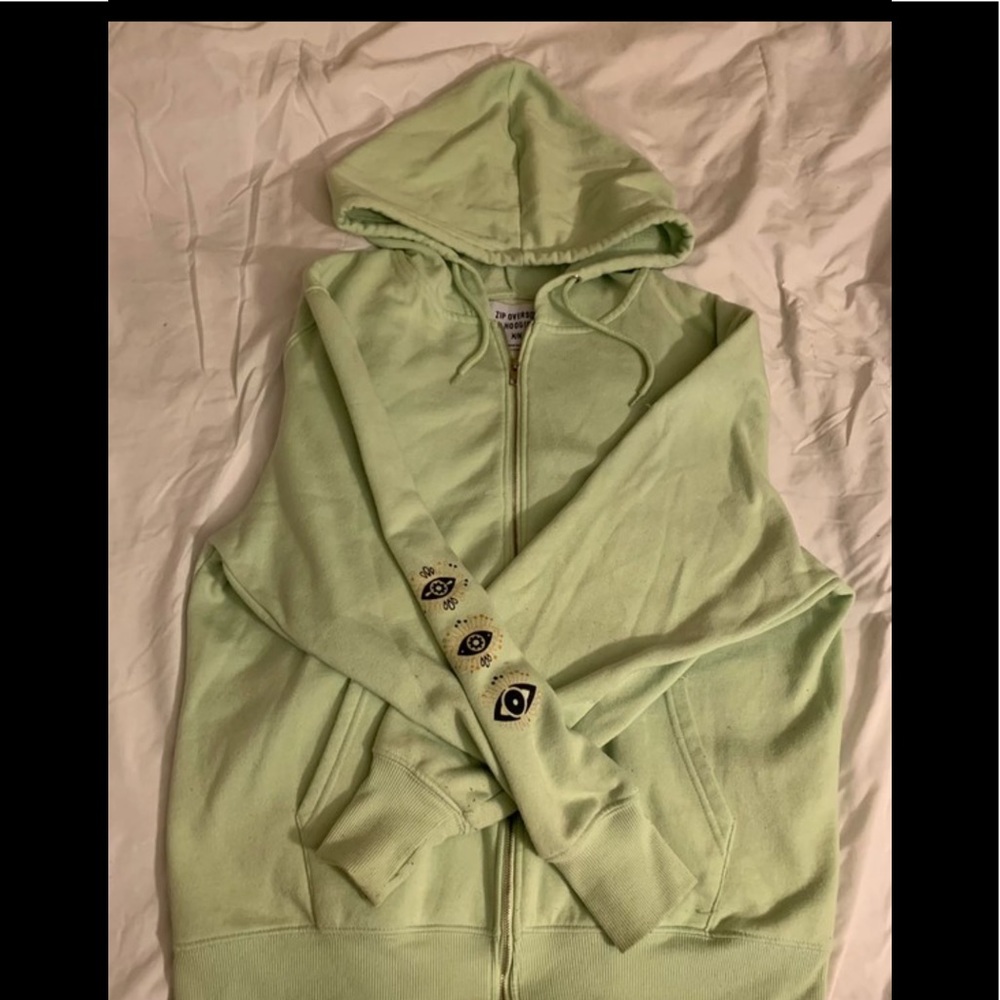 Over Sized Green Hoodie